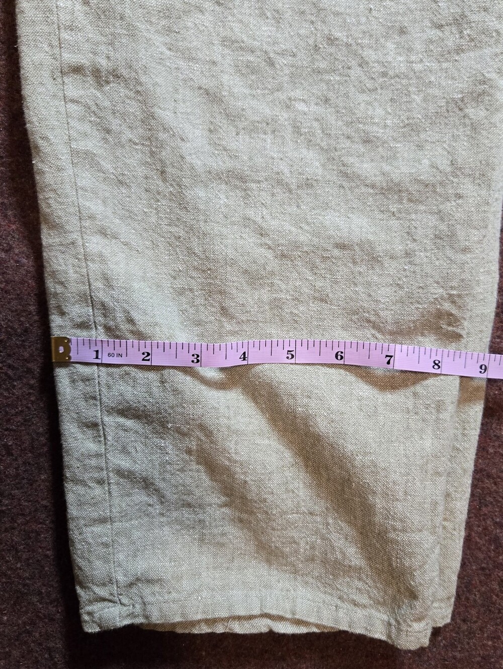 Vintage Bill Blass Linen Blend Trousers In Light Green Size 16 - Picture 12 of 15
